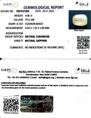 4.06/CT Natural Ceylonese Pukhraj with Govt Lab Certificate-6771